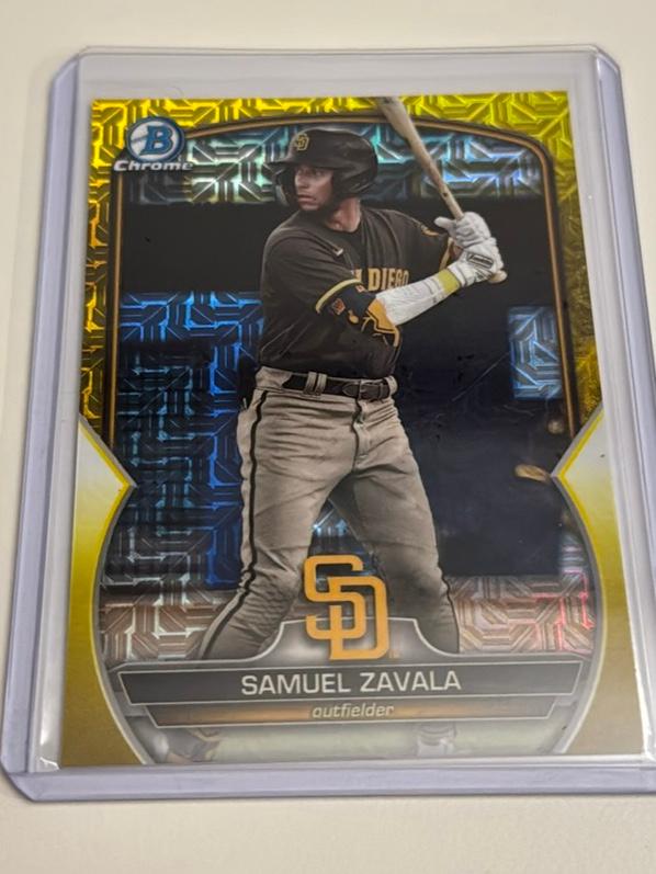 2023 Bowman Chrome Mega Samuel Zavala Yellow /75 #BCP-241