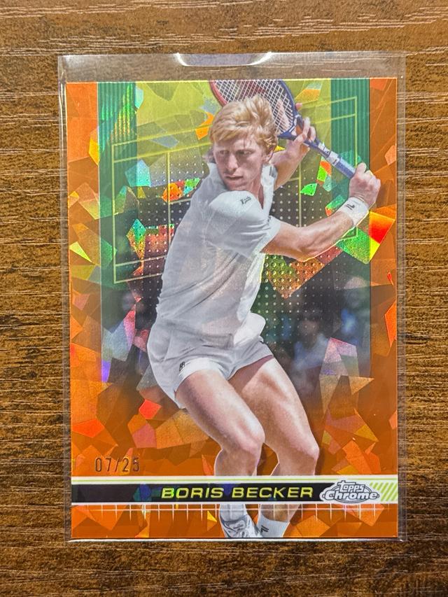 2024 Topps Chrome Sapphire Tennis Boris Becker ﻿Orange /25 #55