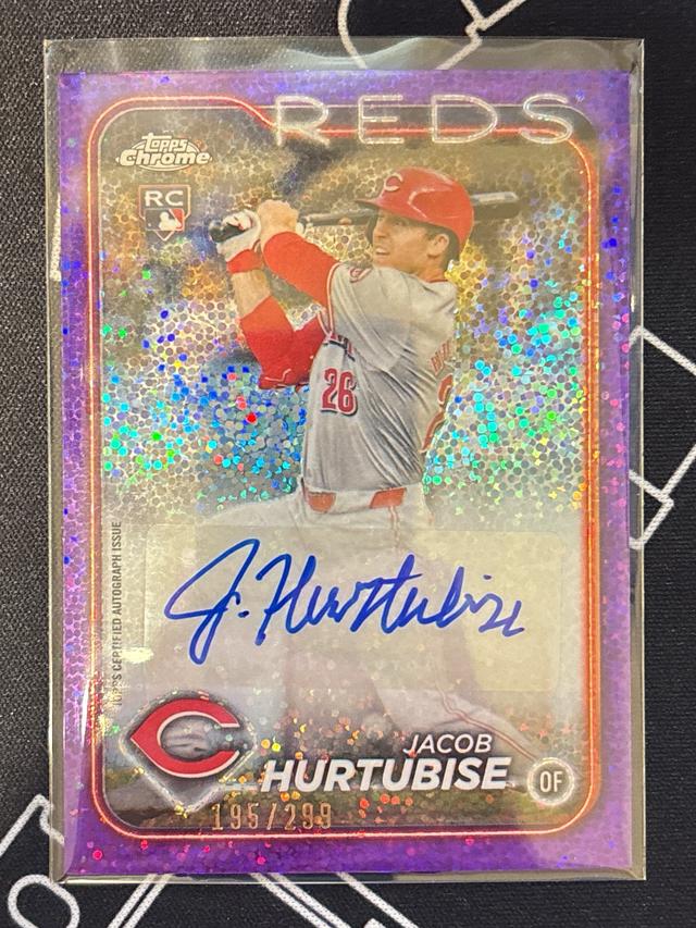 2024 Topps Chrome Update Jacob Hurtubise Auto /299 #AC-JHU Reds Rookie RC