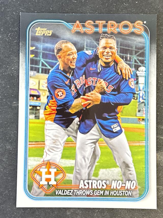 2024 Topps Series 1 Astros No-No Golden Mirror #329