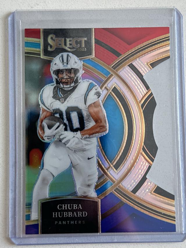 2023 Panini Select Chuba Hubbard Premier Level #191