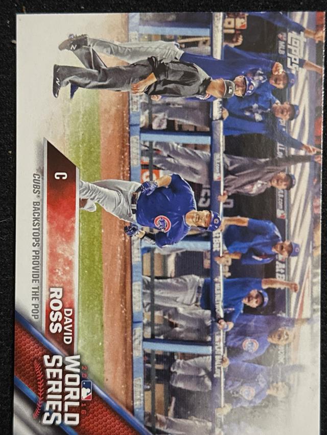 2016 Topps Chicago Cubs World Series Set David Ross ﻿Base #WS-13