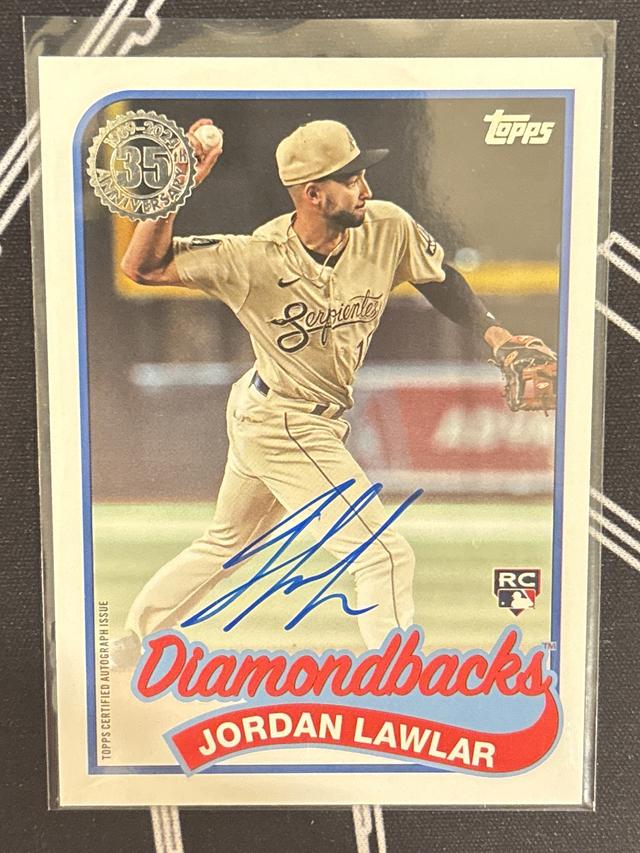 2024 Topps Series 2 Jordan Lawlar 1989 Auto #89BA2-JL Diamondbacks Rookie RC