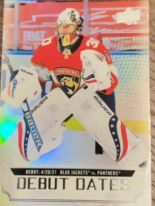 2022-23 Upper Deck Hockey Series 1 Spencer Knight Debut Dates Set #DD-12