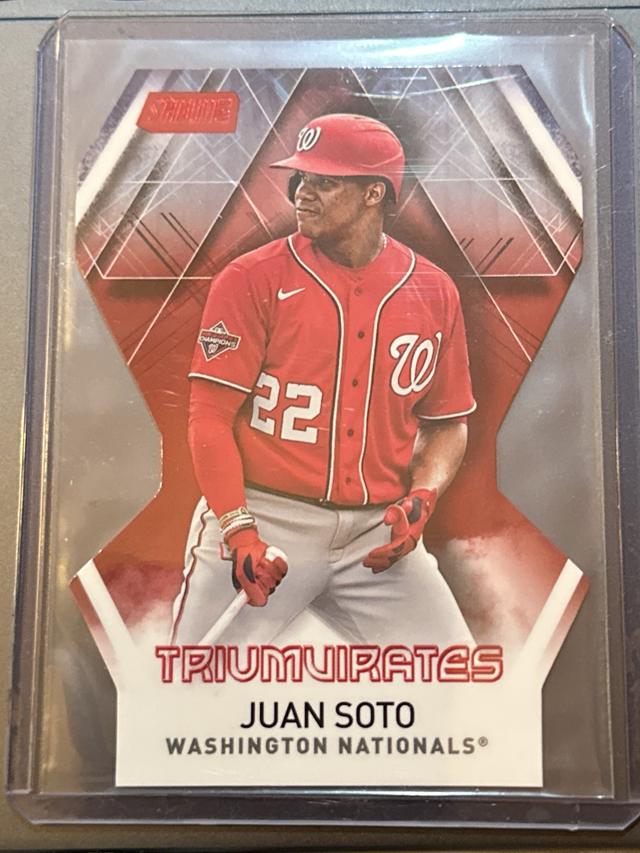 2021 Topps Stadium Club Juan Soto Triumvirates Set Red #T-23