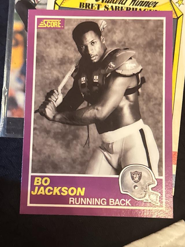 1989 Score Football Bo Jackson Base Score Supplemental Set #384S