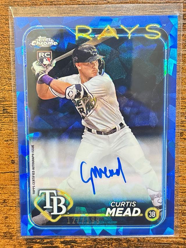 2024 Topps Chrome Sapphire Curtis Mead Autographs #CSA-CME