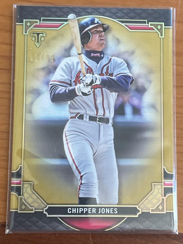 2022 Topps Triple Threads Chipper Jones BASE CARDS Gold /99 #96