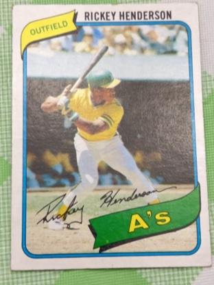 1980 Topps Rickey Henderson Base Set #482