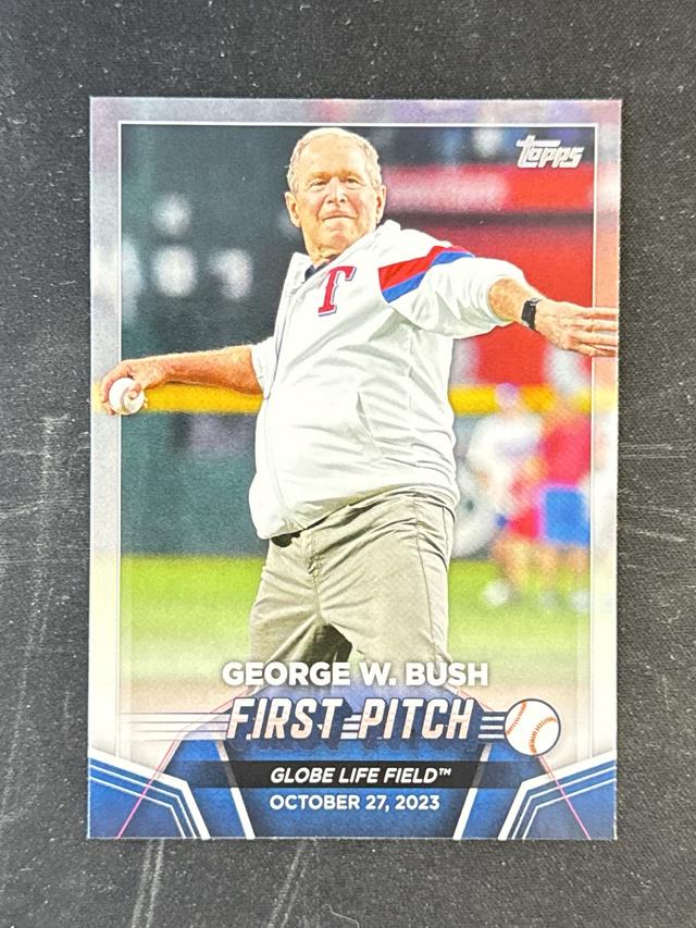 2024 Topps Series 2 George W. Bush ﻿2023 FIRST PITCH #FP-5