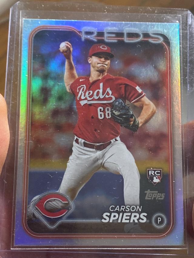 2024 Topps Series 2 Carson Spiers BASE SET Rainbow Foil #365