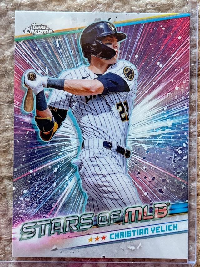 2024 Topps Series 2 Christian Yelich CHROME STARS OF MLB #CSMLB-41