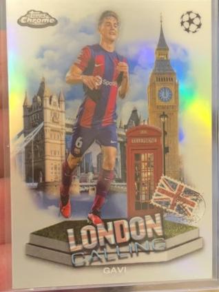 2023-24 Topps Chrome UEFA Gavi London Calling #LC-5