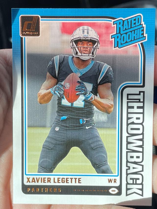 2024 Donruss Football Xavier Legette Rated Rookies Throwback #25