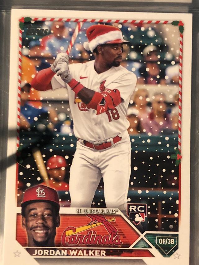 2023 Topps Holiday Jordan Walker HOLIDAY VARIATION SHORT PRINTS SP #H154