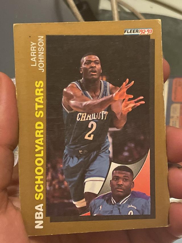 1992-93 Fleer Basketball Larry Johnson SYS ﻿Base #259