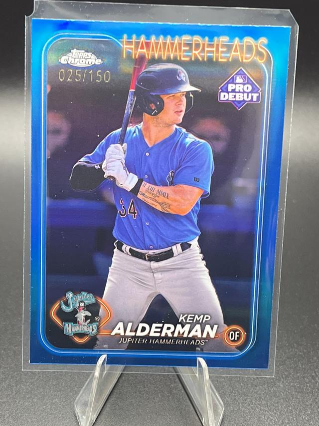 2024 Topps Pro Debut Kemp Alderman Chrome Blue Refractors /150 #PDC-150