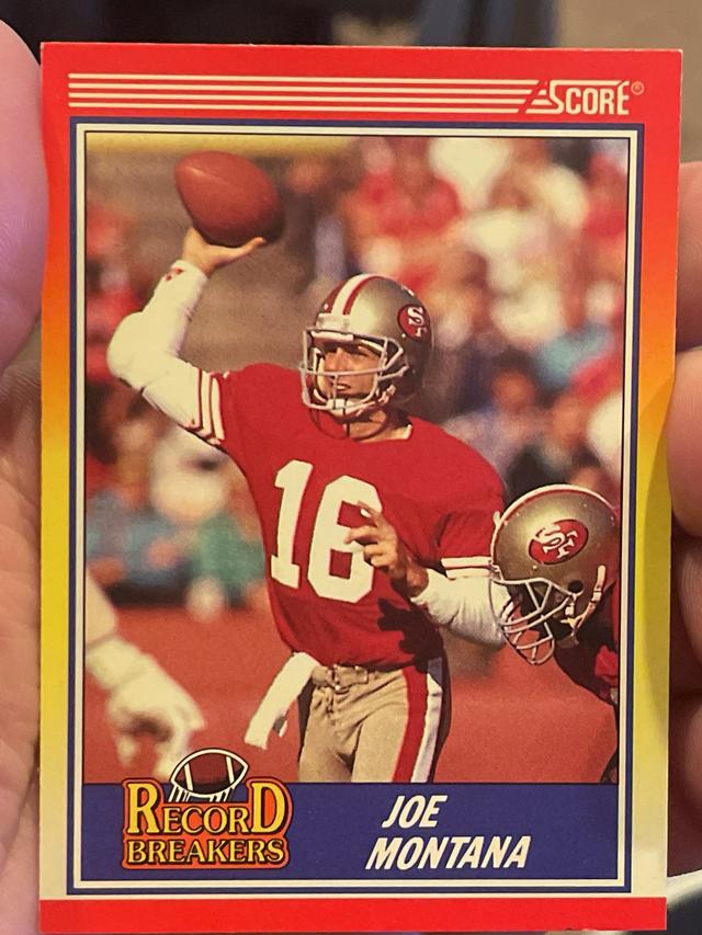 1990 Score Football Joe Montana Base Set #594