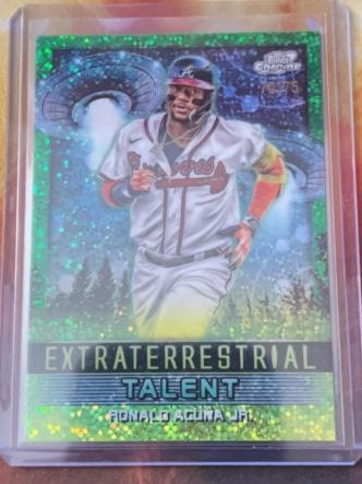 2024 Topps Cosmic Chrome Ronald Acuña Jr Extraterrestrial Talent #ET-23