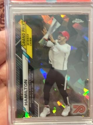 2020 Topps Chrome Sapphire F1 Lewis Hamilton 70th Anniversary /70 #135