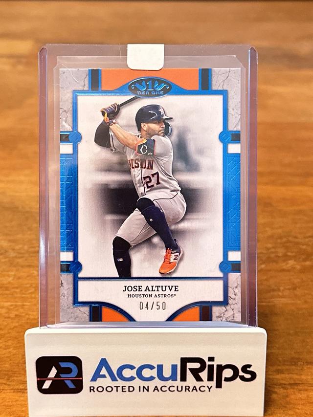 2024 Topps Tier One Jose Altuve Tier 2 Blue Foil /50 #41