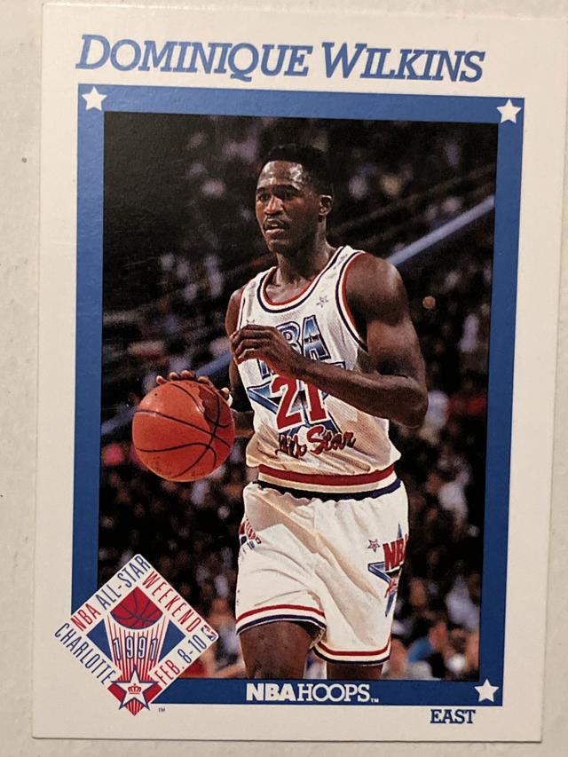 1991-92 NBA Hoops Basketball Dominique Wilkins AS Series I #259