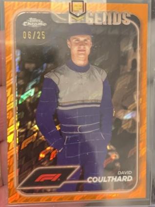 2024 Topps Chrome Formula 1 David Coulthard F1 Legends /25 #191