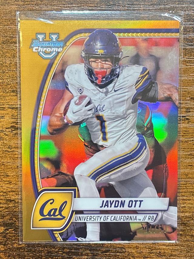 2024 Bowman Chrome University Jaydn Ott Gold /50 #95 University of California