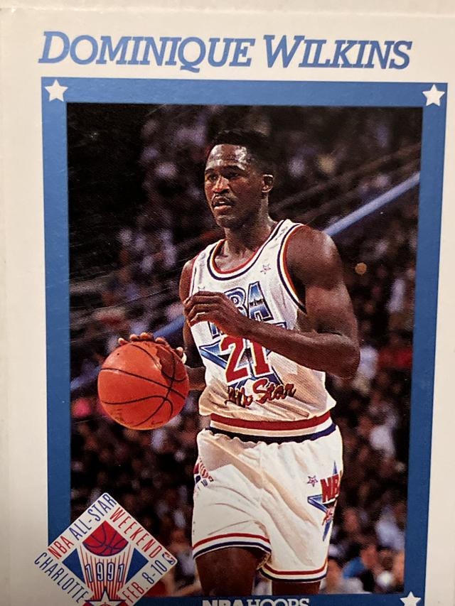 1991-92 NBA Hoops Basketball Dominique Wilkins AS Series I #259