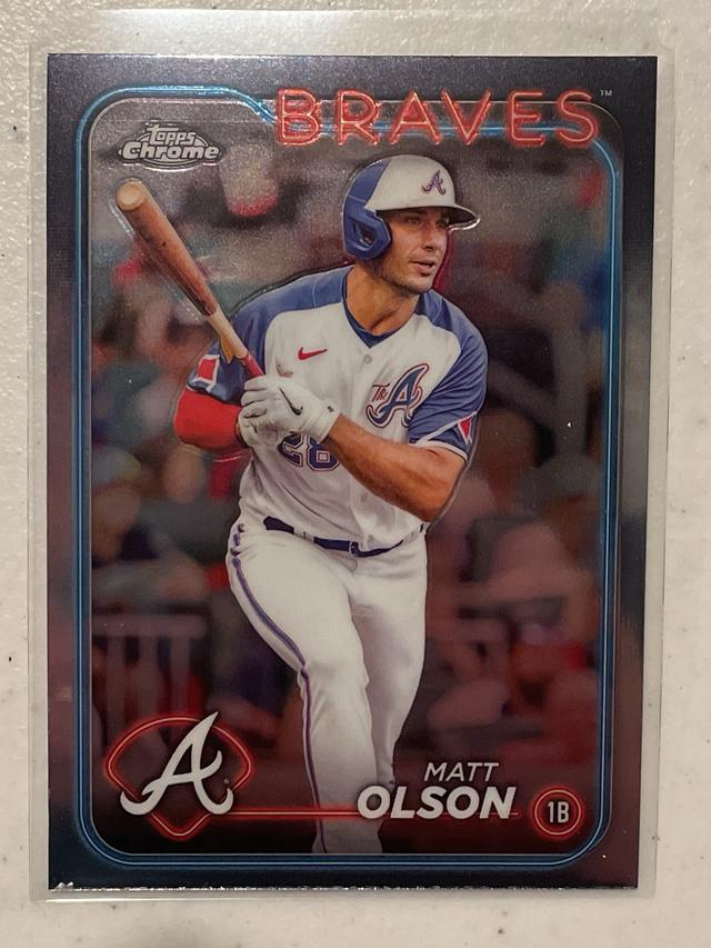 2024 Topps Chrome Matt Olson ﻿Base Set #23