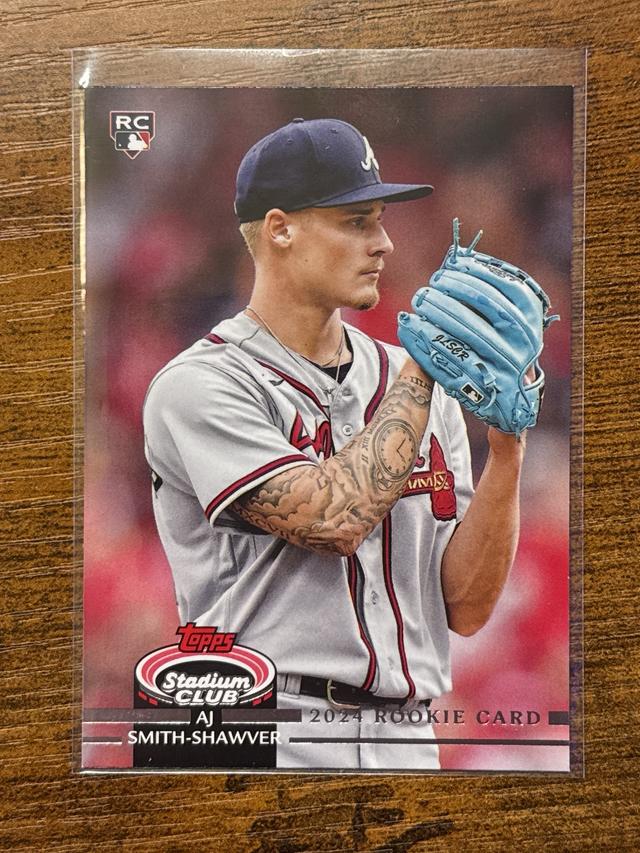 2024 Topps Stadium Club AJ Smith-Shawver Rookie Design Variations #55 RC Braves