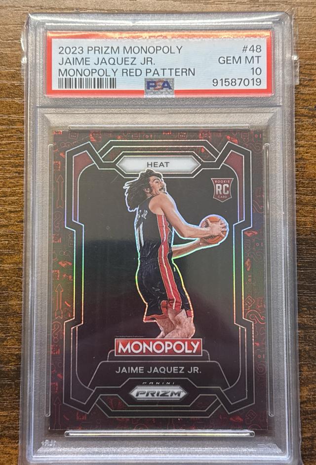 2023-24 Panini Prizm Monopoly Jaime Jaquez Jr. PSA 10 Red Pattern RC