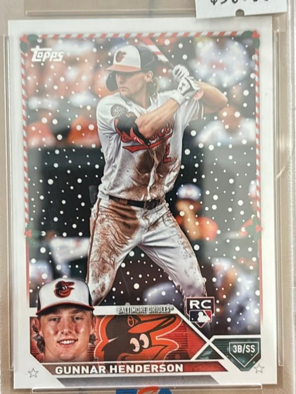 2023 Topps Holiday Gunnar Henderson HOLIDAY VARIATION SHORT PRINTS SP #H4