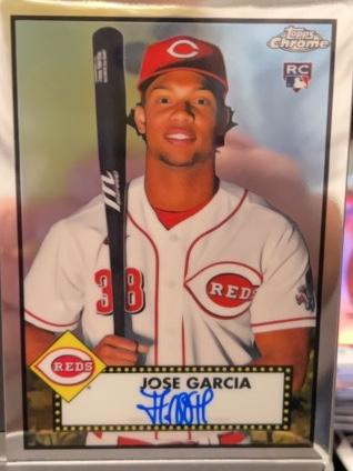 2021 Topps Chrome Platinum Jose Garcia AUTOGRAPH CARDS #PA-JGC