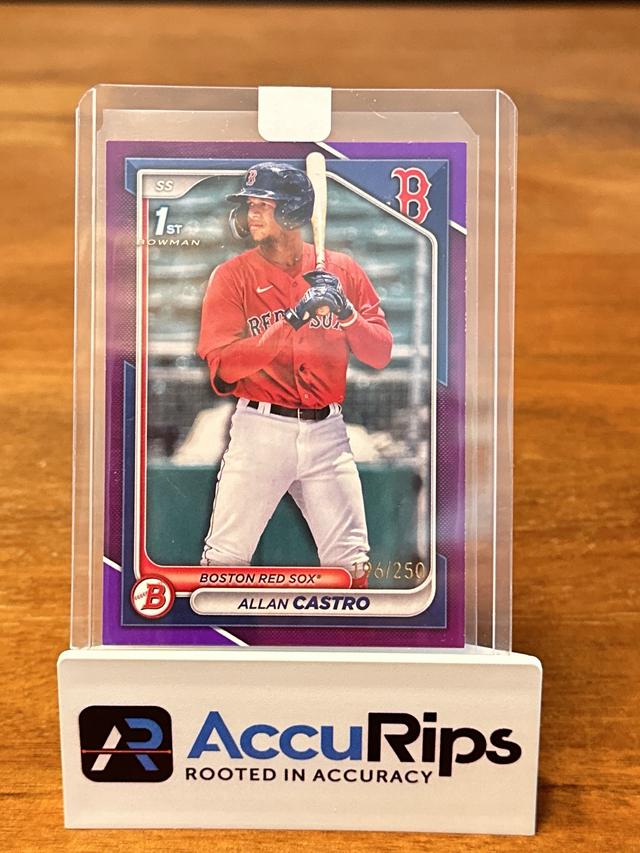 2024 Bowman Allan Castro PAPER PROSPECTS II Purple /250 #BP-14