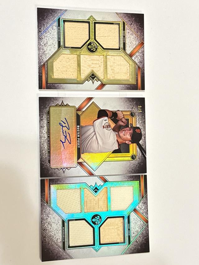 Buster Posey 2024 Topps Triple Threads Deca Relic Auto Book 9/9 #DAR-BP