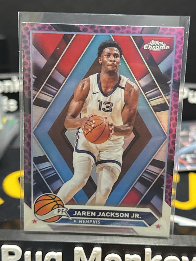 2023-24 Topps Chrome Basketball Jaren Jackson Jr. Memphis #183 Purple Refractor