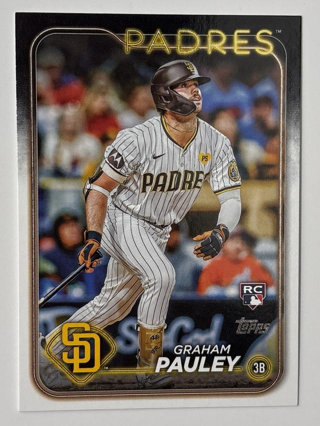 2024 Topps Update Series Graham Pauley Golden Mirror Image Variations #US84