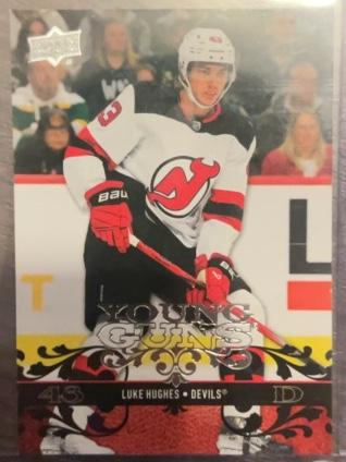 2023-24 Upper Deck Extended Series Hockey Luke Hughes Young Guns #T-27