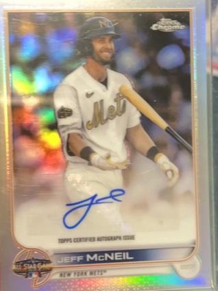 2022 Topps Chrome Updates Jeff McNeil ALL STAR GAME AUTOGRAPHS #ASGA-JM