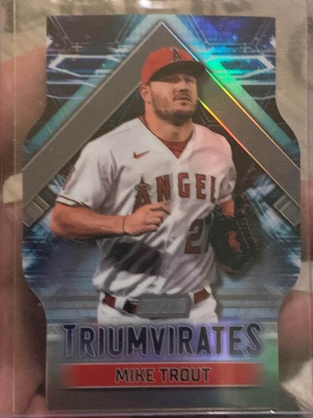 2023 Stadium Club Mike Trout TRIUMVIRATES #T-26