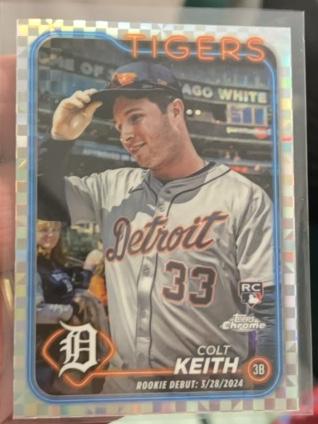 2024 Topps Chrome Update Colt Keith ﻿Base Set X-Fractor #USC178