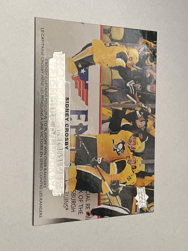 2022-23 Upper Deck Tim Hortons Hockey Sidney Crosby Hockey Triumphs Set #HT-2