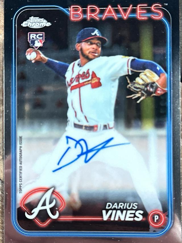 2024 Topps Chrome Darius Vines Rookie Autographs Checklist #RA-DV