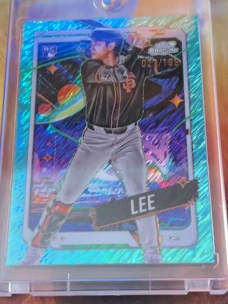 2024 Topps Cosmic Chrome Jung Hoo Lee Aqua Equinox Refractors /199 #110