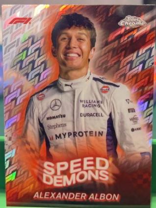 2024 Topps Chrome Formula 1 Alexander Albon Speed Demons #SD-19