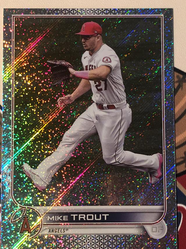 2022 Topps Complete Factory Set Mike Trout Base Set Retail Foilboard /875 #27