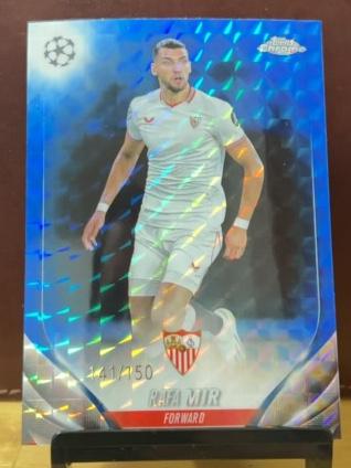 2023-24 Topps Chrome UEFA Rafa Mir Blue Geometric Refractors /150 #62