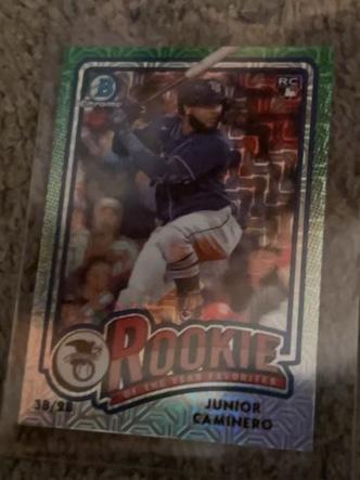 2024 Bowman Mega Box Junior Caminero Rookie of the Year Favorites #ROY-8