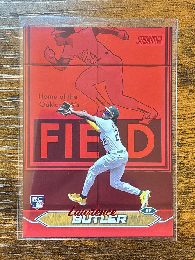 2024 Topps Stadium Club Lawrence Butler ﻿Red Foil #265 Athletics Rookie RC